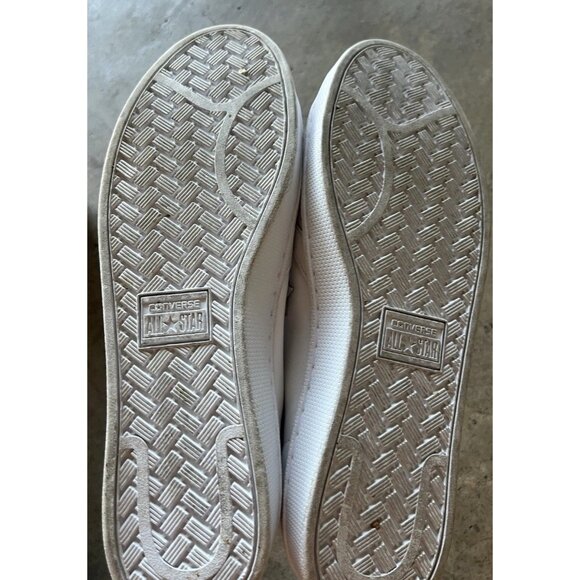 Converse All Star White Leather Men’s Size 12 Chuck Taylors - Picture 9 of 12